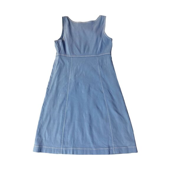 Elie Tahari Dress Womens XS Used Blue Linen Blend - Picture 6 of 16